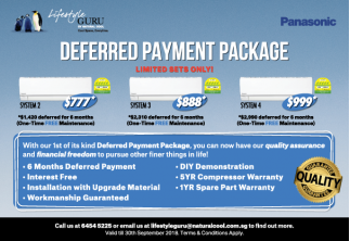 First of its kind Unique Aircon Deferred Payment Package (DPP) for new BTOs!